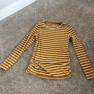 Old Navy Striped Maternity  Long Sleeve Top